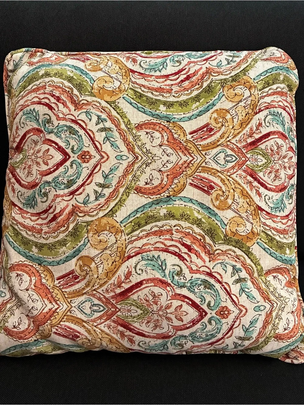 Multicolor Paisley Decorative Throw Pillow - Brand:
